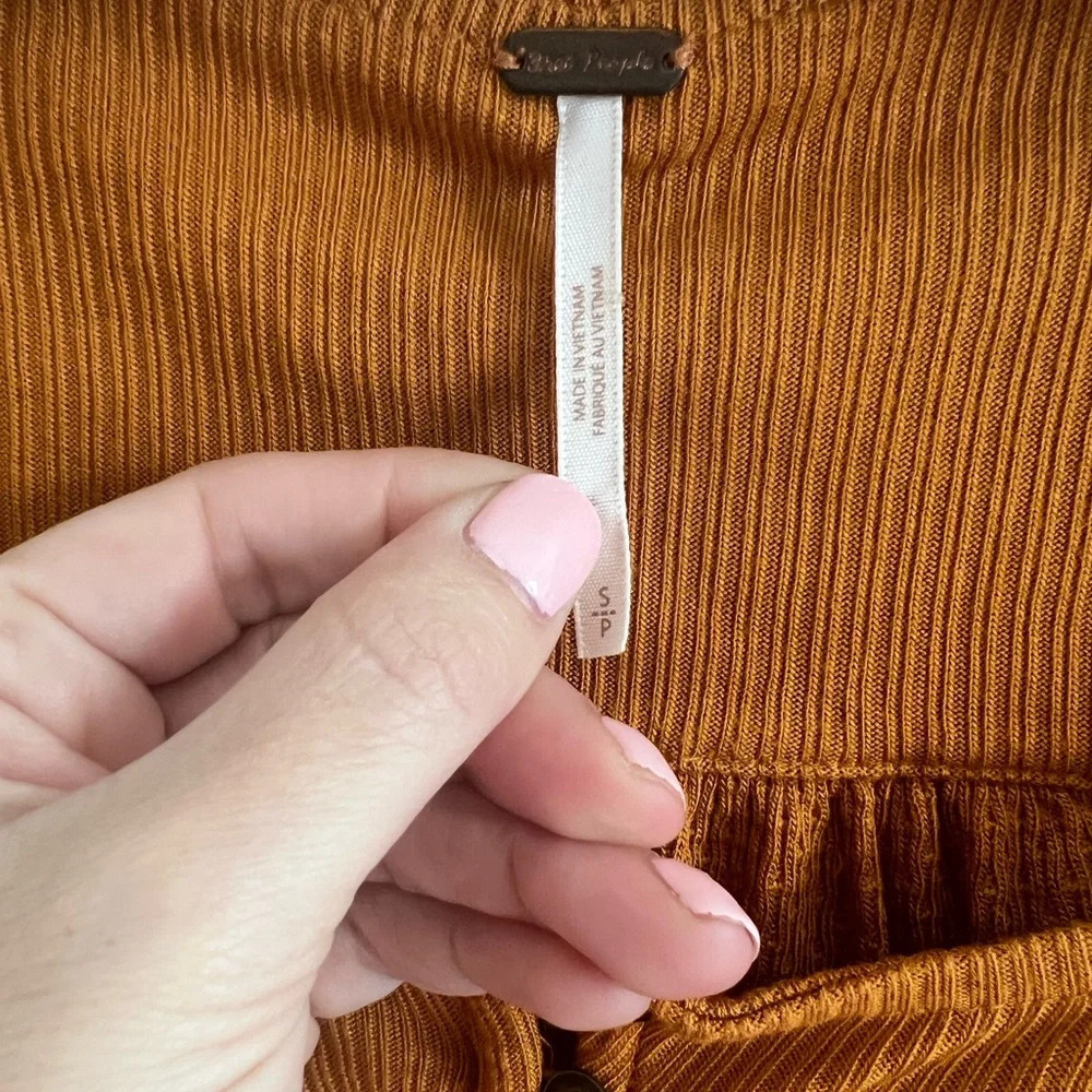 Free People Devin Knit Top Size Small - Picture 3 of 3